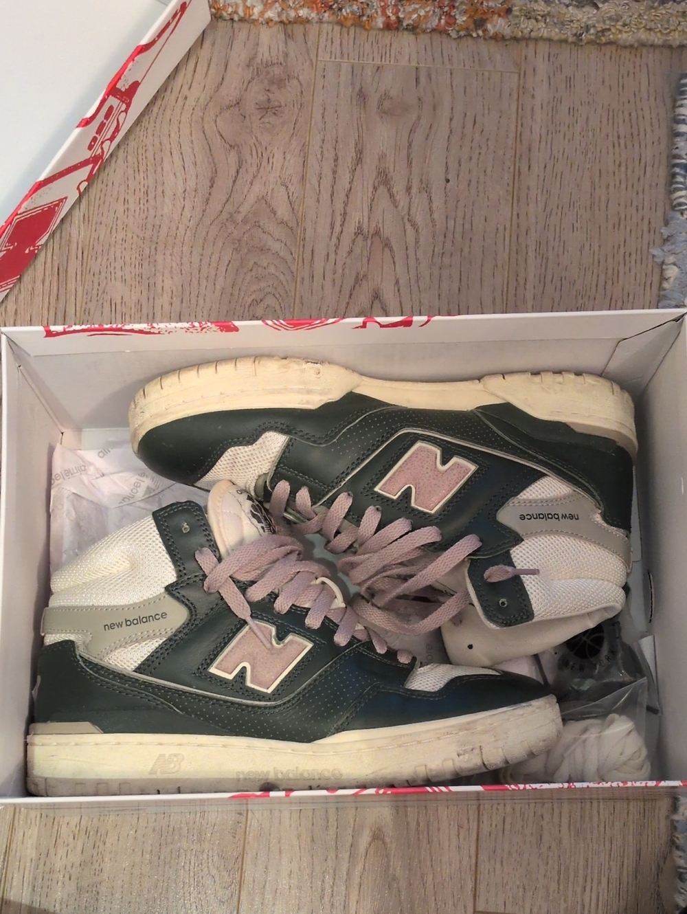 New Balance X Aime Leon Dore 650R Green & Grey Size 8